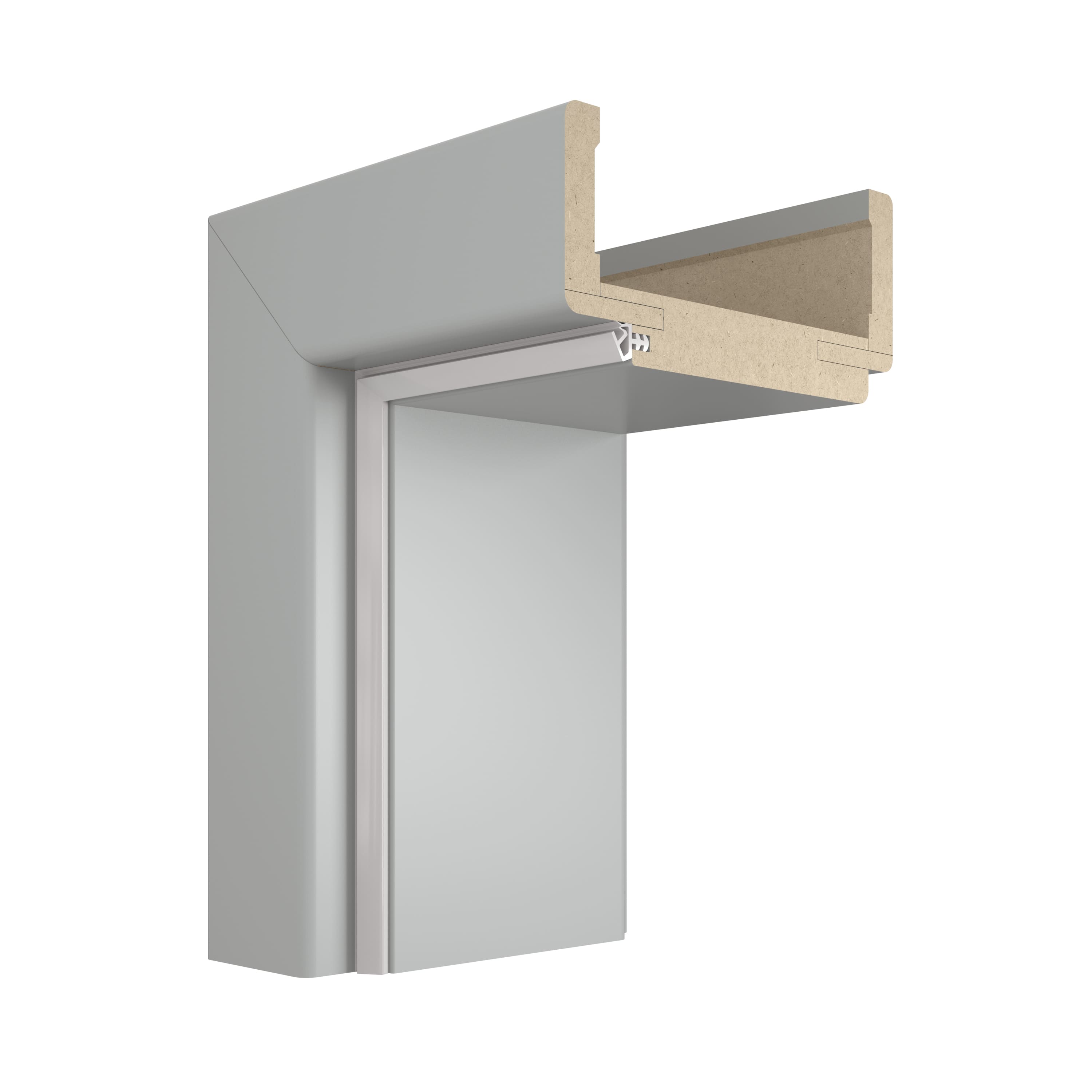 Регулируемая коробка DIN для дверей с притвором